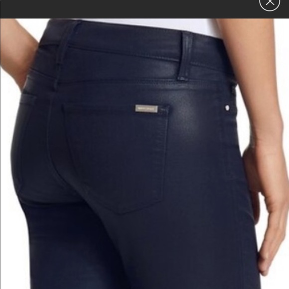 White House Black Market Denim - WHBM  Coated Skinny Jeans  EUC. Size 4
